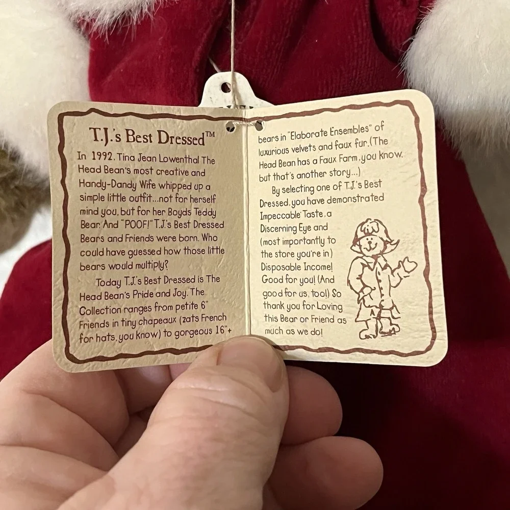 Anastasia Bearskoff Christmas Winter Bear Boyd's Bears 2001 Best Dressed w/ Tags